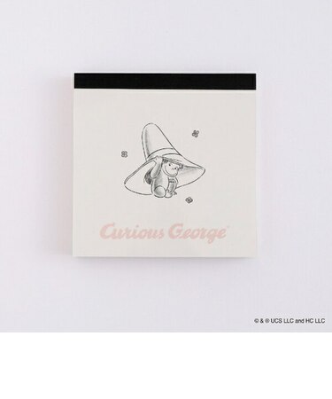 おさるのジョージ メモパッド・スクエア（hat） 文具 日本製
