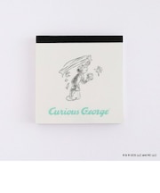 おさるのジョージ メモパッド・スクエア（paint） 文具 日本製