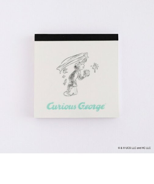 おさるのジョージ メモパッド・スクエア（paint） 文具 日本製