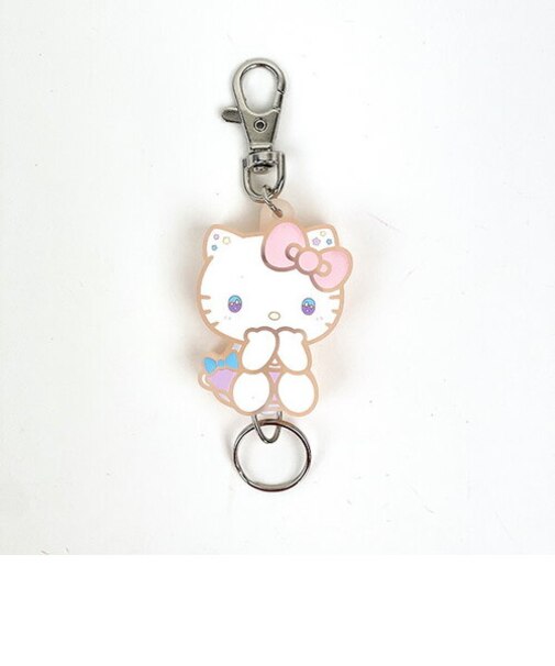 サンリオ ハローキティ ラバーリールキーホルダー Sanrio