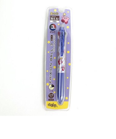 星のカービィ フリクションボール3色スリム カービィフェイスストライプ ボールペン 文具 日本製