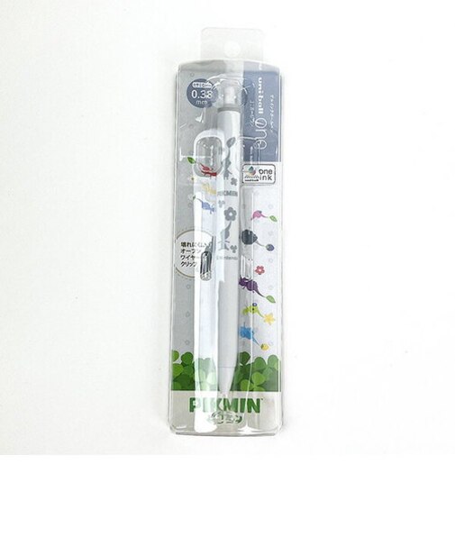 ピクミン ユニボールワン ノック式ゲルインクボールペン(セサミグレー) 文具