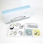 スヌーピー ブレイクタイム(B)  シール容器 4pcセット キッチン 日本製 SNOOPY