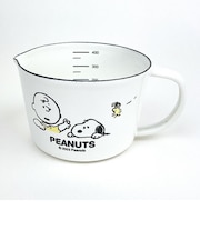 スヌーピー ブレイクタイム（S) ホーローメジャーカップ  キッチン 日本製 SNOOPY