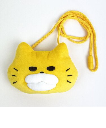 ノラネコぐんだん コインパース フェイス柄 ポーチ のらねこ