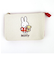 ミッフィー ワッペン3ポケットポーチ ギンガムシリーズ レッド miffy