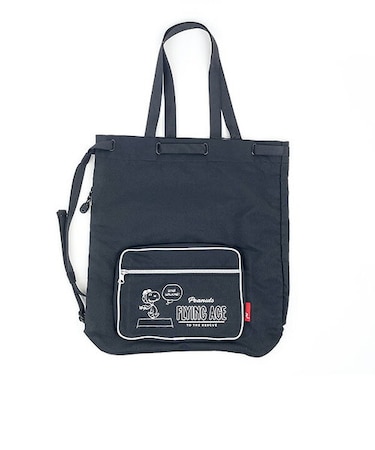 スヌーピー 2WAYトートリュック セオルー  ブラック SNOOPY