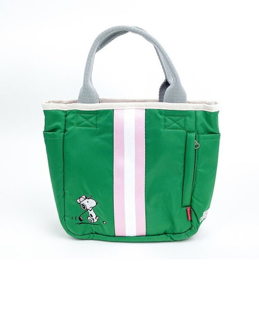 スヌーピー スクエア2WAYショルダートートバッグ グリーン SNOOPY