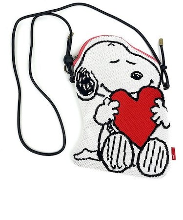 スヌーピー ピローニットショルダーバッグ ハート SNOOPY