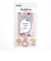 ミッフィー miffy マルチリングプラスポケット (フラワー） スマホアクセサリー