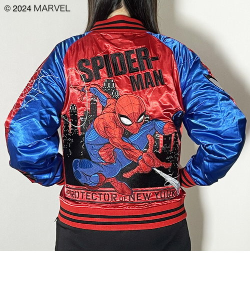 MARVEL 「 スパイダーマン 」 プロテクターニューヨーク スカジャン L マーベル  ブルゾン｜パーフェクトワールドの通販｜&mall（アンドモール）三井ショッピングパーク公式通販