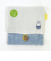 miffy ミッフィー どっとポーチ ショートマルチ ブルー BC タオル 小物入れ べビー