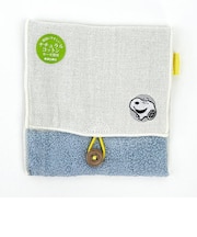 SNOOPY スヌーピー どっとポーチ ショートマルチ ブルー BC タオル 小物入れ べビー