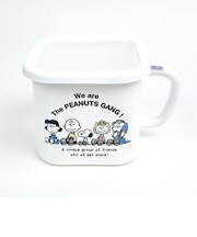 スヌーピー ブレイクタイム ホーローマルチスクエアポット キッチン 日本製 SNOOPY