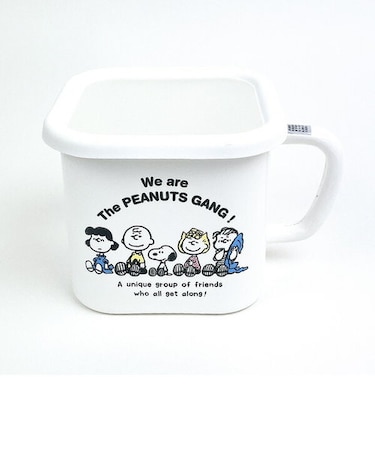 スヌーピー ブレイクタイム ホーローマルチスクエアポット キッチン 日本製 SNOOPY