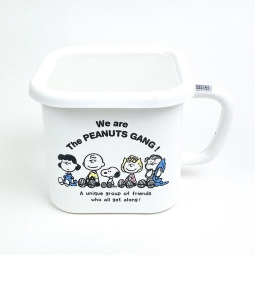 スヌーピー ブレイクタイム ホーローマルチスクエアポット キッチン 日本製 SNOOPY
