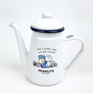 スヌーピー ブレイクタイム ホーローカフェポット キッチン 日本製 SNOOPY