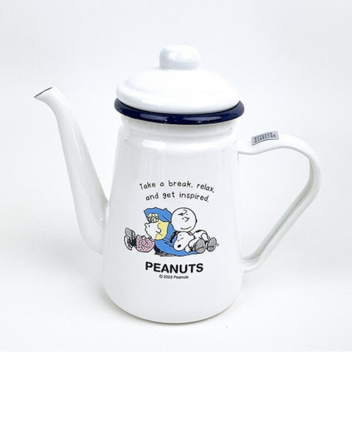 スヌーピー ブレイクタイム ホーローカフェポット キッチン 日本製 SNOOPY