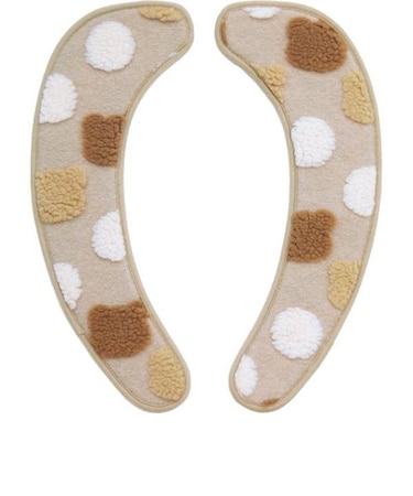 ふわりんこ 貼るだけ便座シート (クマベージュ) アニマル柄 トイレ用品