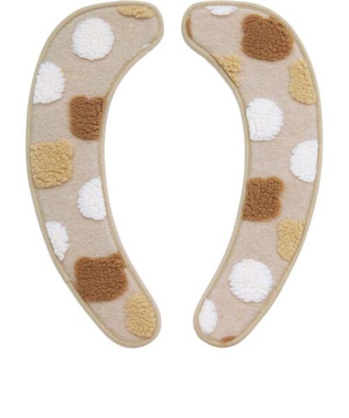 ふわりんこ 貼るだけ便座シート (クマベージュ) アニマル柄 トイレ用品