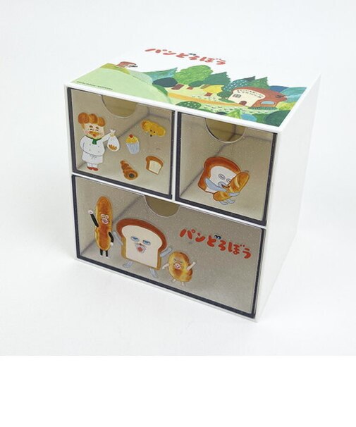 パンどろぼう キャラチェスト イエロー 小物入れ インテリア 収納 お片付け