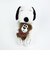 SNOOPY スヌーピー＆ベア チェック ぬいぐるみ Ｓ マスコット 人形 インテリア