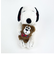SNOOPY スヌーピー＆ベア チェック ぬいぐるみ Ｓ マスコット 人形 インテリア
