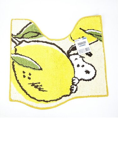 スヌーピー フレッシュフルーツ トイレマット イエロー SNOOPY