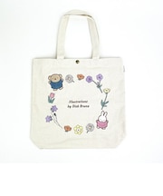 ミッフィー miffy ナチュラルフラワーシリーズ トートバッグ  ホワイト