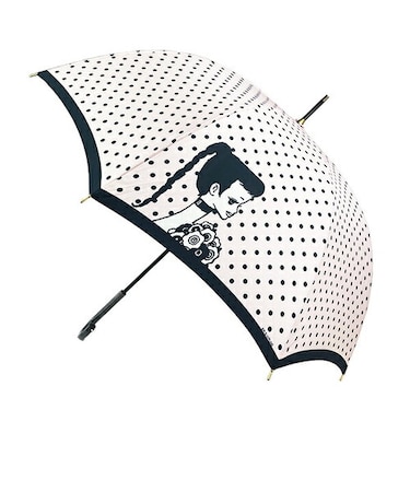 内藤ルネ 傘 ピンク 雨傘 レイン用品 雨具 ドーム型 長傘