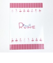 内藤ルネ A5クリアファイル ガールズ 文具 RUNE