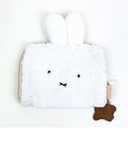 ミッフィー miffy フェイスミッフィー どっとポーチ ボアショート タオル