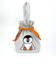 ピングー(PINGU)×松本セイジ 相良刺繍巾着（PINGA） 小物入れ