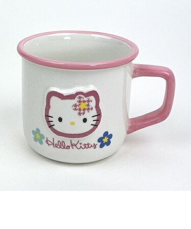 サンリオ ハローキティ カオハナ ホーロー風マグカップ コップ 食器 Sanrio