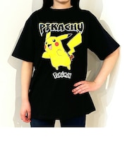ポケットモンスター ピカチュウ ブラック Tシャツ Lサイズ アパレル ポケモン