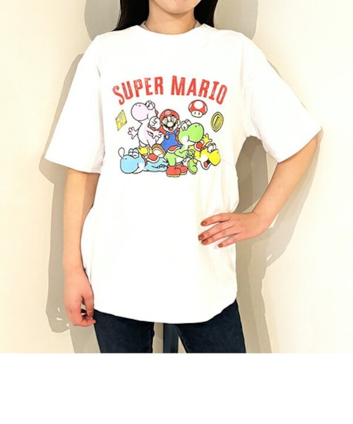 スーパーマリオ マリオカート カラフルヨッシーTシャツ(ホワイト) Lサイズ アパレル 任天堂