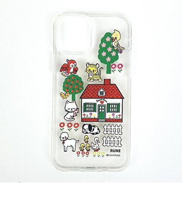 内藤ルネ クリアケース アニマル iPhone12/12Pro スマホ用品 Rune