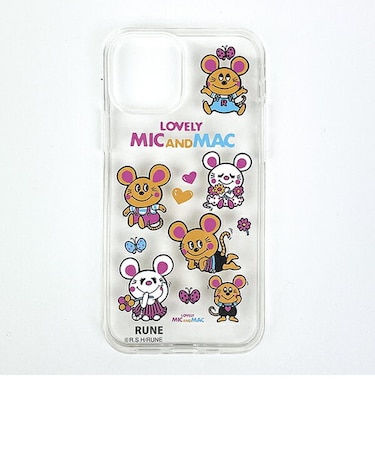 内藤ルネ クリアケース MIC＆MAC iPhone12/12Pro スマホ用品 Rune
