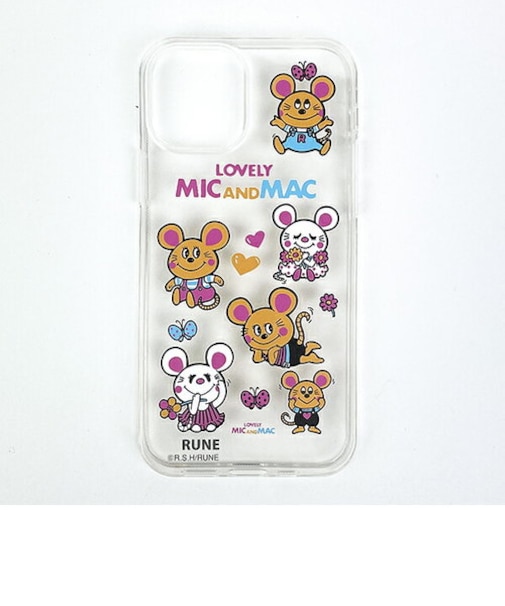 内藤ルネ クリアケース MIC＆MAC iPhone12/12Pro スマホ用品 Rune