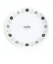 ミッフィー miffy モノクロ柄 プレート お皿 キッチン フラワーポップシリーズ 日本製