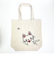 ノンタン あかんべ 帆布トートバッグ ナチュラルベージュ