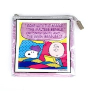 スヌーピー スクエア3ポケットポーチ ビビットカラー ピンク ポーチ  SNOOPY