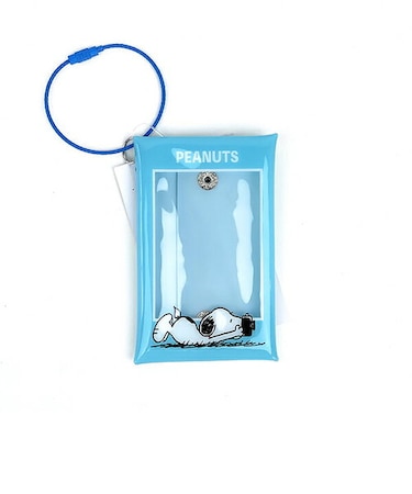 スヌーピー チェキ収納ホルダー ブルー 推し活  SNOOPY