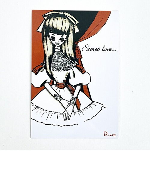 値下げ！内藤ルネ　ポストカードセット　同性愛　ゲイ 内藤ルネ ジジ（Secret love) ポストカード 文具｜パーフェクト