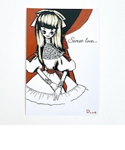 内藤ルネ ジジ(Secret love) ポストカード 文具