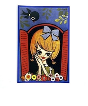 内藤ルネ 窓の少女 ポストカード 文具