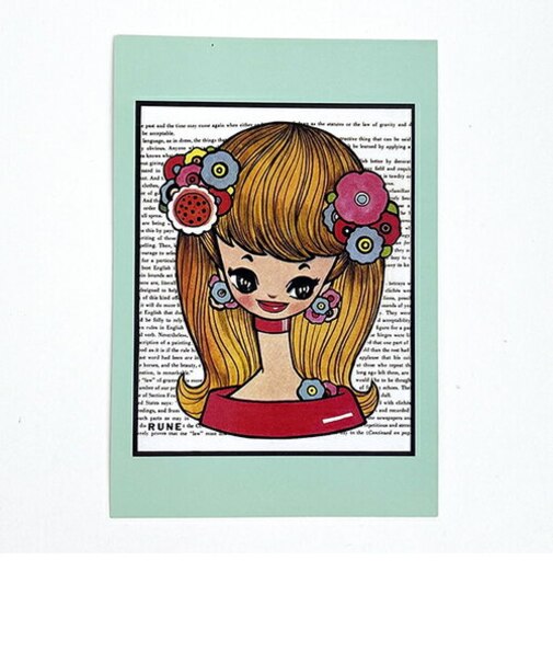 内藤ルネ エリちゃん ポストカード 文具