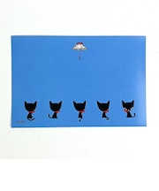 内藤ルネ クロネコ ポストカード 文具