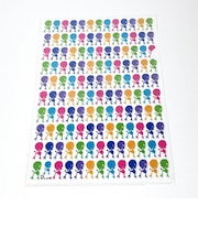 内藤ルネ プードル A4クリアファイル 文具 レトロ RUNE