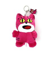 たべっ子どうぶつ ねこ ぬいぐるみアクリルキーリング キーホルダー